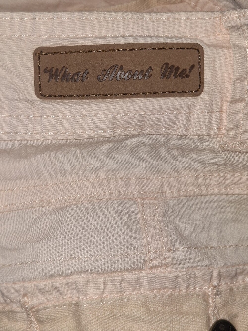Y2K Utility Cargo Pants Coral/Pink Adjustable Hem Size 3/4 - Picture 9 of 10